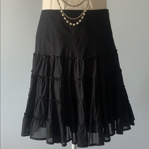 INC International Concepts Dresses & Skirts - 🌺🎉HOST PIC!🎉🌺 Black cotton ruffle mini skirt 6